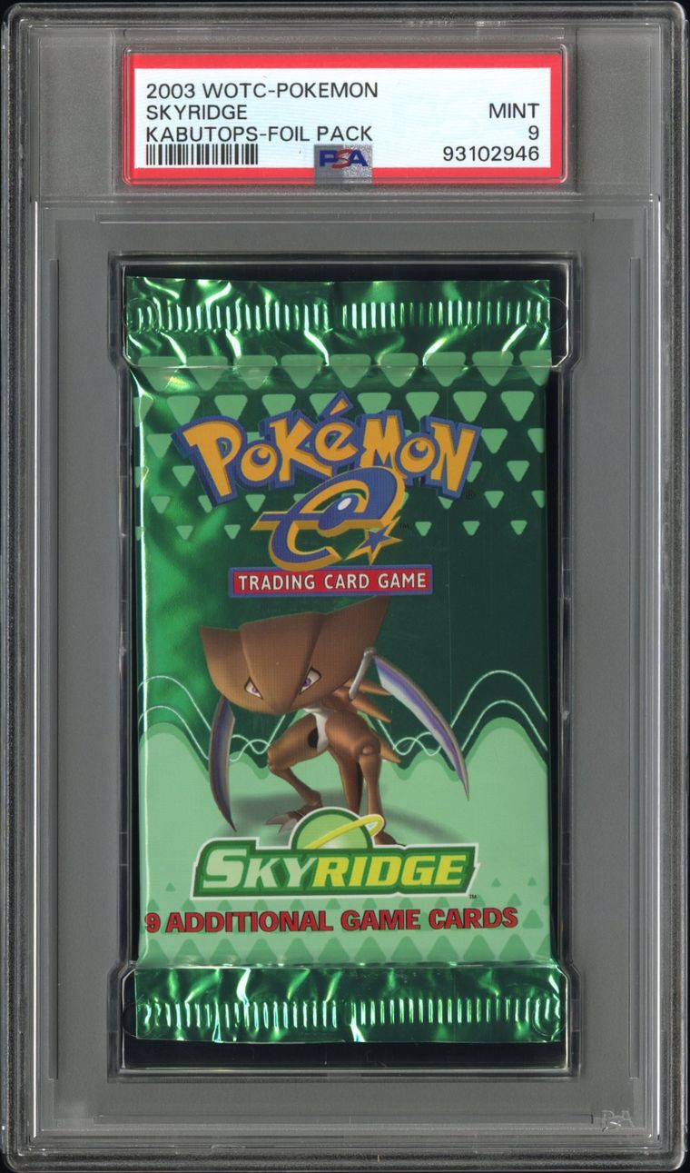 2003 Skyridge Kabutops Pack PSA 9