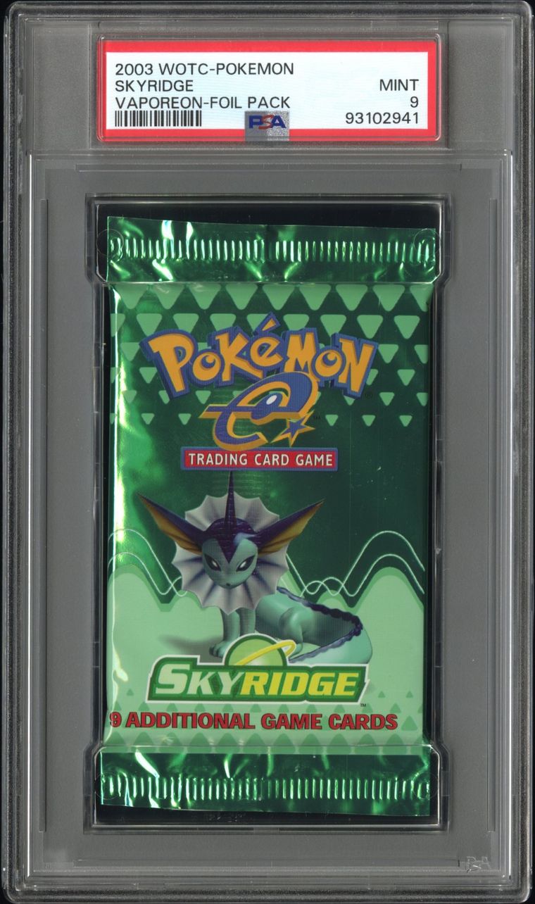 2003 Skyridge Vaporeon Pack PSA 9